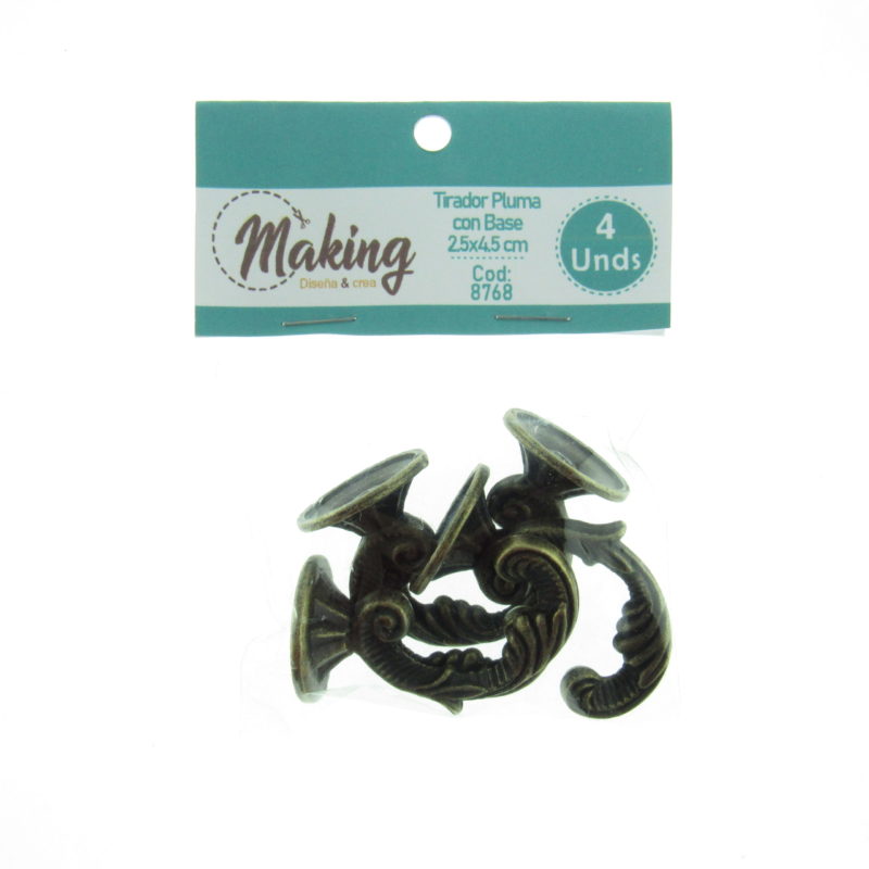 Tirador Pluma con Base de 2.5x4.5 cm de Making - Imagen 2