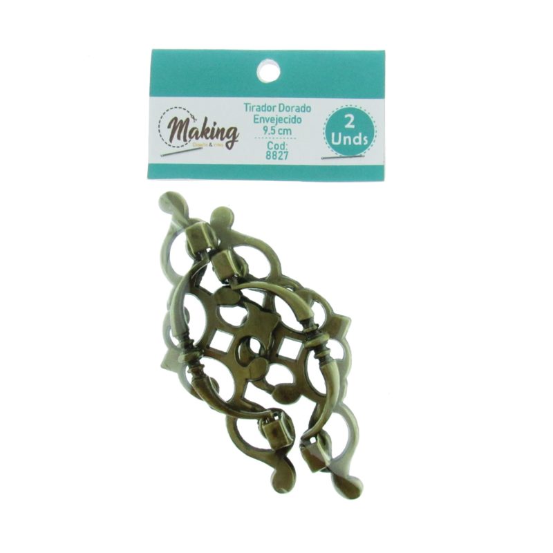 Tirador Dorado Envejecido 9.5 cm de Making - Imagen 2