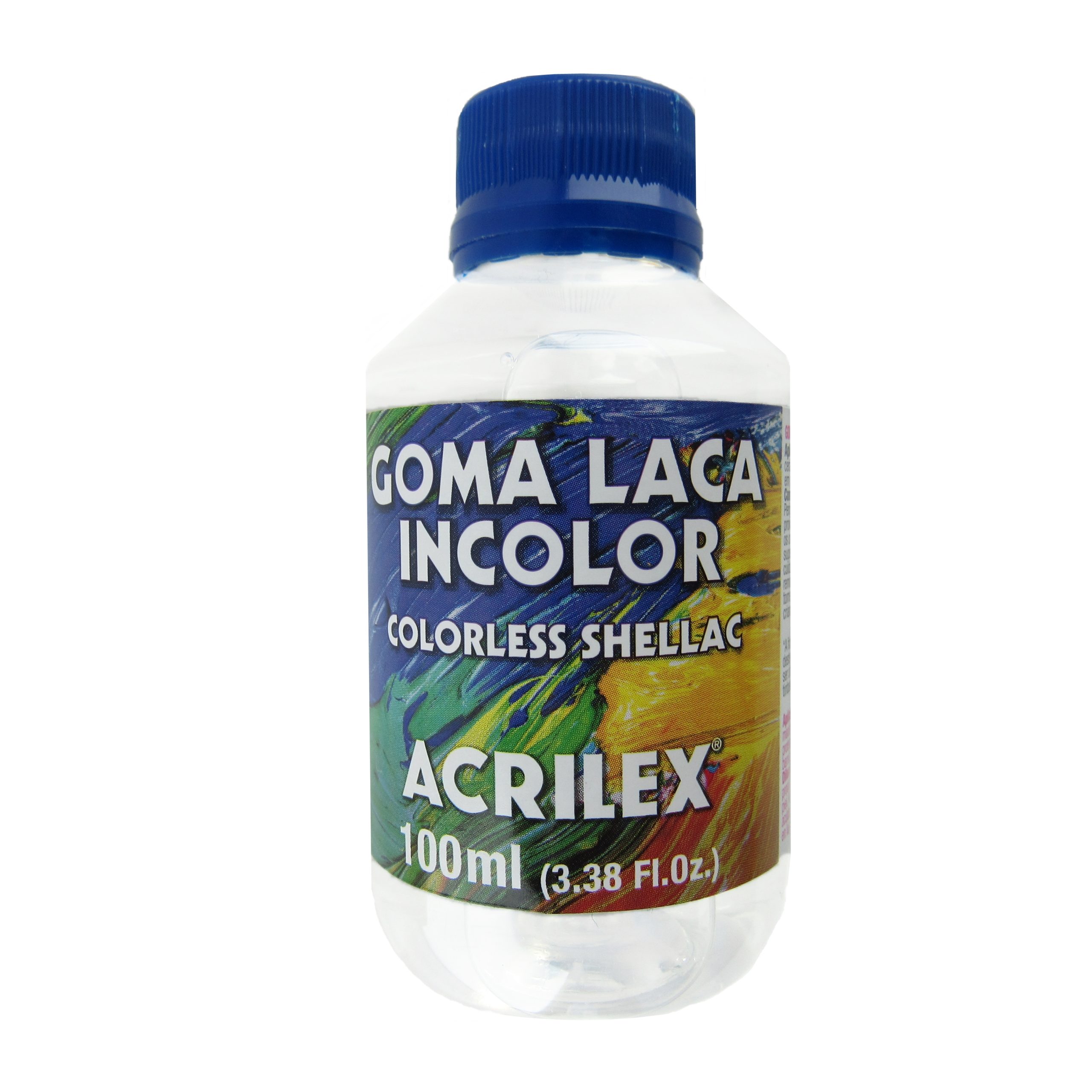 Goma Laca Incolora de Acrilex Frasco 100 ml, Torrico
