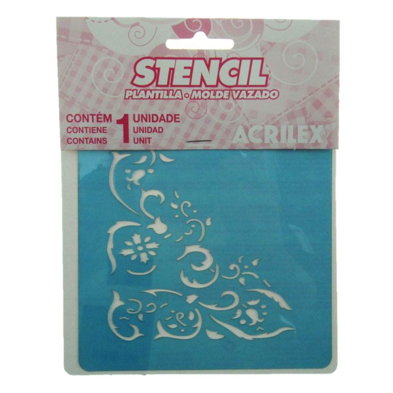 Stencil Cantonera 2 13x13 cm de Acrilex