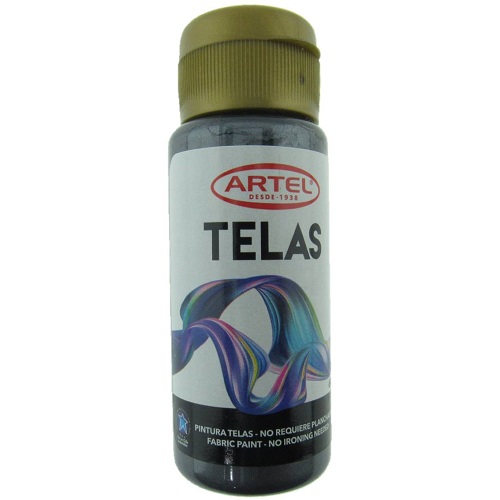 Pintura para Tela Colores Metálicos de Artel Frasco 60 ml, Torrico