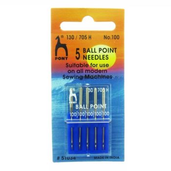Agujas de Máquina Punta Bola de Pony