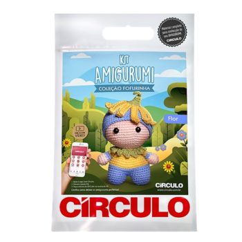 Kit Amigurumi Bola Flor de Círculo