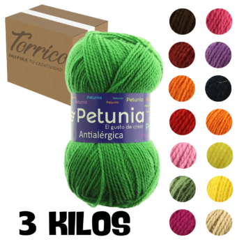 Lana Antialérgica, Pack de Petunia