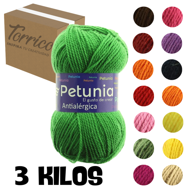 Lana Antialérgica, Pack de Petunia