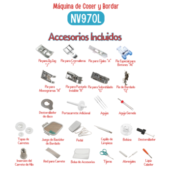 Máquina de Coser y Bordar NV970L de Brother - Imagen 2