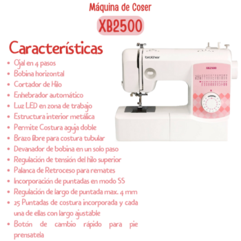 Máquina de Coser Domestic XB2500 de Brother - Imagen 3
