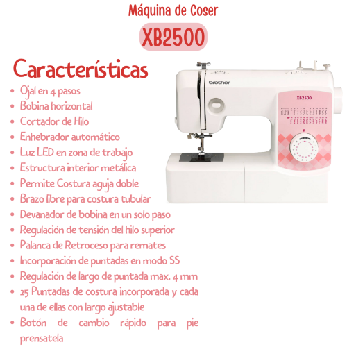 Máquina de Coser Brother XB2500