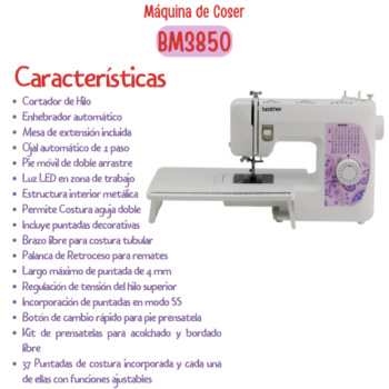 Máquina de Coser Domestic BM3850 de Brother - Imagen 3